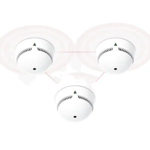 EN14604-Certified Battery-Powered Interconnected Photoelectric Smoke Alarm