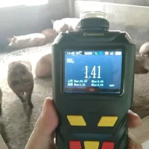 Eranntex Portable NH3 Gas Leak Detector 0 100%Vol Digital Multi Gas Monitor with Pipe Pump for Ammonia Detection