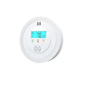European Standard Indoor Wall-Mounted Independent CO Detector Mini Circular Household Carbon Monoxide Alarm