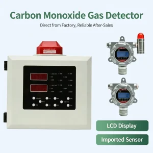 Explosion-Proof 2-in-1 H2 Hydrogen Gas Detector Alarm and Concentration Monitoring Controller