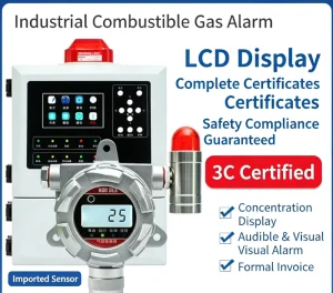 Explosion-Proof Industrial Gas Detector Alarm Monitor for Combustible Gas CO Oxygen and Natural Gas