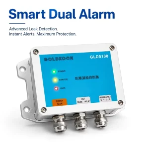 Explosion-Proof Leak Controller RS485 Modbus RTU 12VDC with 1000 m Cable, Wall Mount, and DIN Rail Installation