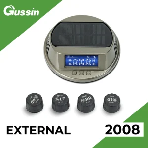 External Solar Screen Display Universal Digital TPMS Sensor 4 Sensor Tire Pressure Monitoring System With LCD Display For Cars