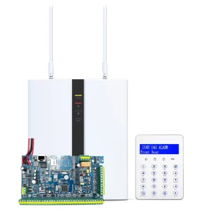 FC-7664Pro LTE 4G GSM Portable Alarm System with 8 Wired Zones, Wireless TCP/IP and ABS Housing