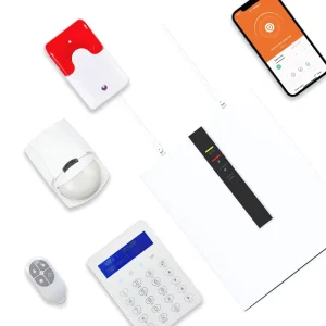 FC-7668 Wired Intrusion Alarm System Kit, 8+16 Zones, Wireless Sensor, ABS, IP/TCP/PSTN App