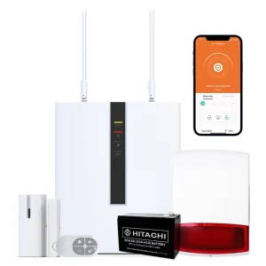 FC-7668Pro Wired Alarm System ABS Alarm Control Panel with PSTN IP App Remote Motion Sensor for Industrial Office Home Use