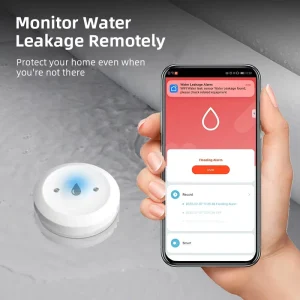 FY874 Tuya ZigBee Water Leak Detector Smart Life App Flood Sensor with Alarm Waterproof Immersion Sensor for Home Security
