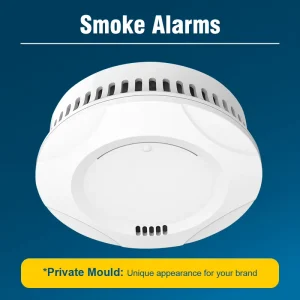 Factory Cross border Warehouse 433 Household Wireless Battery Stand alone Smoke Sensor Detector Alarm