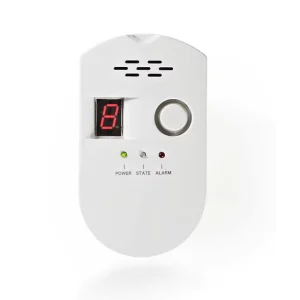 Factory EU US Plug Gas Alarm LPG Natural Gas Alarm Plug in Gas Leak Detector with LCD Display