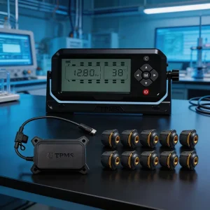 Factory Heavy-Duty Truck TPMS for 4, 6, 8, or 10 Wheels, External Sensor for Buses and Mining Trucks