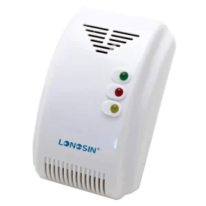 Factory Home Use Wired Network Kitchen LPG Gas Leak Detector With Relay Solenoid Valve Output Shut Down Fire Alarm
