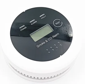Factory LCD Display Smoke Carbon Monoxide Detector Alarms Fire Alarm CE Certified AA Battery Operated Sound Flash Alarm Best