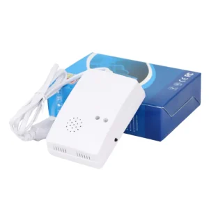 Factory Supply Home Gas Leak Detector Alarm IP68 Rated 220V Plug Combustible Gas Sensor Supports Exhaust Fan Solenoid Valve
