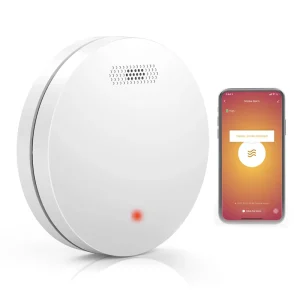 Factory Supply WiFi Tuya Smoke Detector Alarm Wireless Smoke Detector 10 Years Battery EN14604 Standard Super Thin Detector
