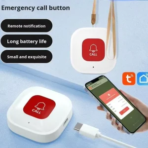 Family Elder SOS Remote Emergency Alarm Device, WiFi Smart Caller, 100dB Alert, Model 90107
