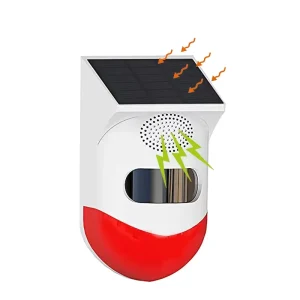 Family Villa Garden Farm 120 DB Sound Security Alarm Outdoor Waterproof Solar Charging PIR Motion Sensor Alarm