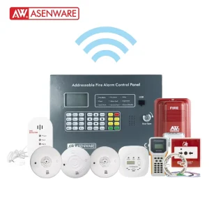 Fire Alarm LED Alert System in Surface Mounting Wireless Smoke Detector