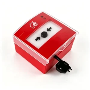 Fire Alarm Panic Button Switch Key Reset Manual Call Point Emergency Push Button With Transparent Cover