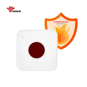 Fire Alarm Wall Mounted Wireless Long Range Lorawan Panic Button for Emergency Press Wireless Panic Call Button Calling System