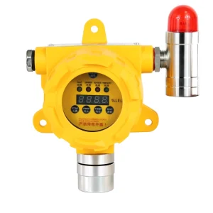Fixed Combustible Gas Detector with Alarm Light, 4-20mA Output, Gas Leakage Monitor, and Remote Control