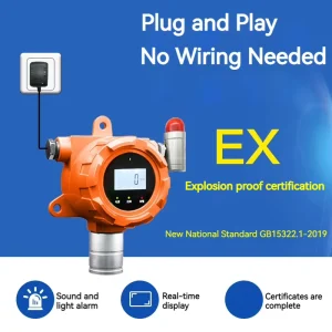 Fixed Gas Alarm Detector for Industrial Safety Combustible Oxygen Argon Gas Detection