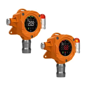 Fixed Gas Detector D400 with Sound Light Alarm for H2S and Combustible Gas, 0-100% LEL, 4-20mA RS485 Output, ATEX CE
