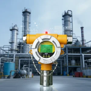 Fixed Ozone Monitor and O3 Gas Detector with 4-20mA RS485 Output, 0-20 ppm Range, and IP65 Protection
