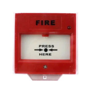 Fixed Resettable Emergency Fire Alarm Push Button Switch Manual Call Point DC24V Wall Mounted ABS Plastic Indoor 1 Year Warranty