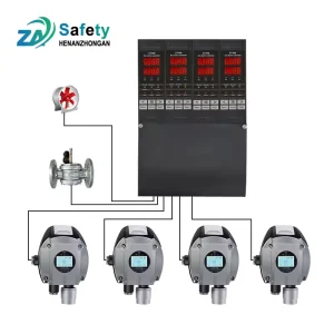 Flammable Combustible LNG Fixed Multi-Gas Sensor Detector 4-in-1