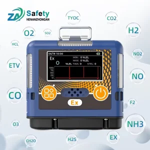Flammable Toxic Confined Space Radon Rn Combustible Portable Multi 4 Gas Detector