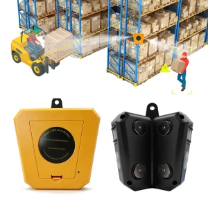 Forklift Blind Spot Alarm for Pedestrian and Vehicle Collision Avoidance with Infrared Mobile Sensor