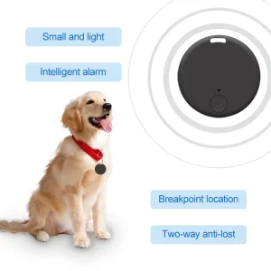 GPS Anti-Lost Pet Tracker BLE 5.0 Locator Mini Key Finder for Dogs and Pets with Alarm