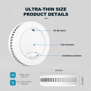 GSM Portable Smoke Detector Fire Alarm