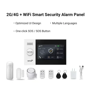 GSM Tuya Smart 2G/4G Alarm Host Wi-Fi Home Anti Theft Remote Security Alarm System Support Two Way Talk