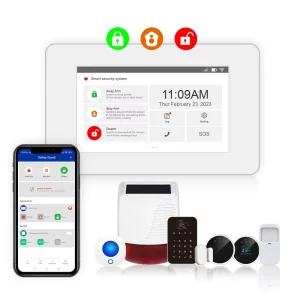 GSM WIFI Burglar Home Security Alarm System 433MHz 100 Wireless Zone APP Control Pair Siren and PIR