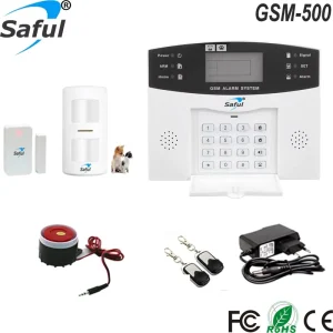 GSM+PSTN Home Security Alarm System with Pet-Immune PIR Sensor