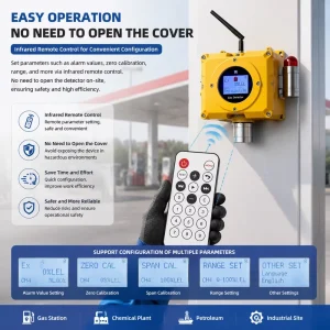 GT-H10 Gas Station Magnetic Gas Detector Sound Light Alarm for LPG Natural Gas Die-cast Aluminum