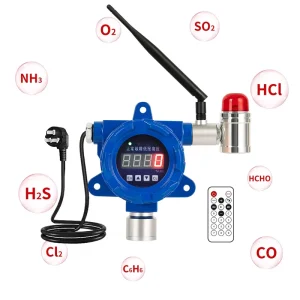GT-H10 Wireless Fixed Multi-Gas Detector for H2 CH4 O2 with ATEX CE FCC SIL Certifications and 4-20mA RS485 Output