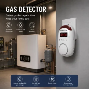 Gas Alarm Detector Smart Leak Detectors with Alarm for Lpg for Natural Gas Detector for Home