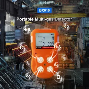 Gas Detector Portable Multi Gas Detector CO O2 H2S CH4 with Data Loading TWA Alarm for Toxic Gases