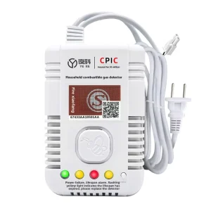 Gas Leak Alarm Automatic Shut-Off Valve Wireless 4G Wi-Fi 360-Degree Detection for Natural Gas LPG