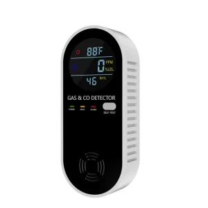 Gas Leak Detector & Carbon Monoxide Detectors Plug in (Temperature & Humidity Sensor) for Home RV
