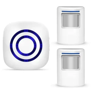 Gate Entry Visitor DoorBell Chime Alert Alarm EU Plug Wireless Motion Sensor