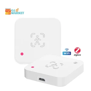 Glomarket 90 Degree Angle 6M Distance Smart Motion Detector Mmwave Radar Human Presence Sensor Zigbee Tuya Alarm Home Automation