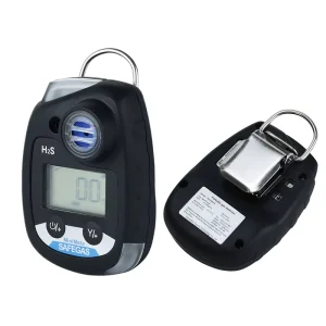 H2S Detector With ATEX IECEx Two Years Standby Time Light Sound Vibration Alarm