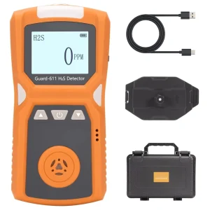 H2S Gas Detector Portable H2S Monitor Rechargeable with 5-Day Battery Low Battery Warning Safety Explosion-Proof