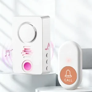 HC 805 MC Wireless Home One button Call Bedside Bell Plug free Waterproof PC Material Easy Installation Charging Via Wireless
