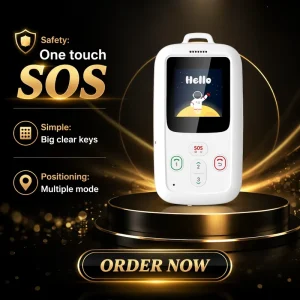 HC01 4G GPS Smart ID Card for Children with SOS Alarm, Two-Way Voice Call, 120-Hour Standby, and Attendance Tracking
