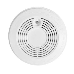 HD-313 White Wireless Smoke Alarm with 9V Battery and 360-Degree Detection