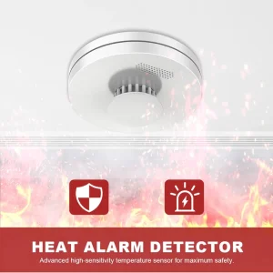 HD11R Kitchen and Garage Heat Alarm Industrial Interlinked Wireless Built-in Battery 10-Year Life
